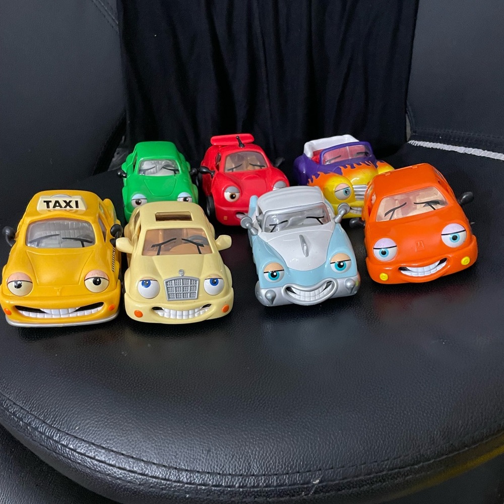 6 Chevron with Techron cars.